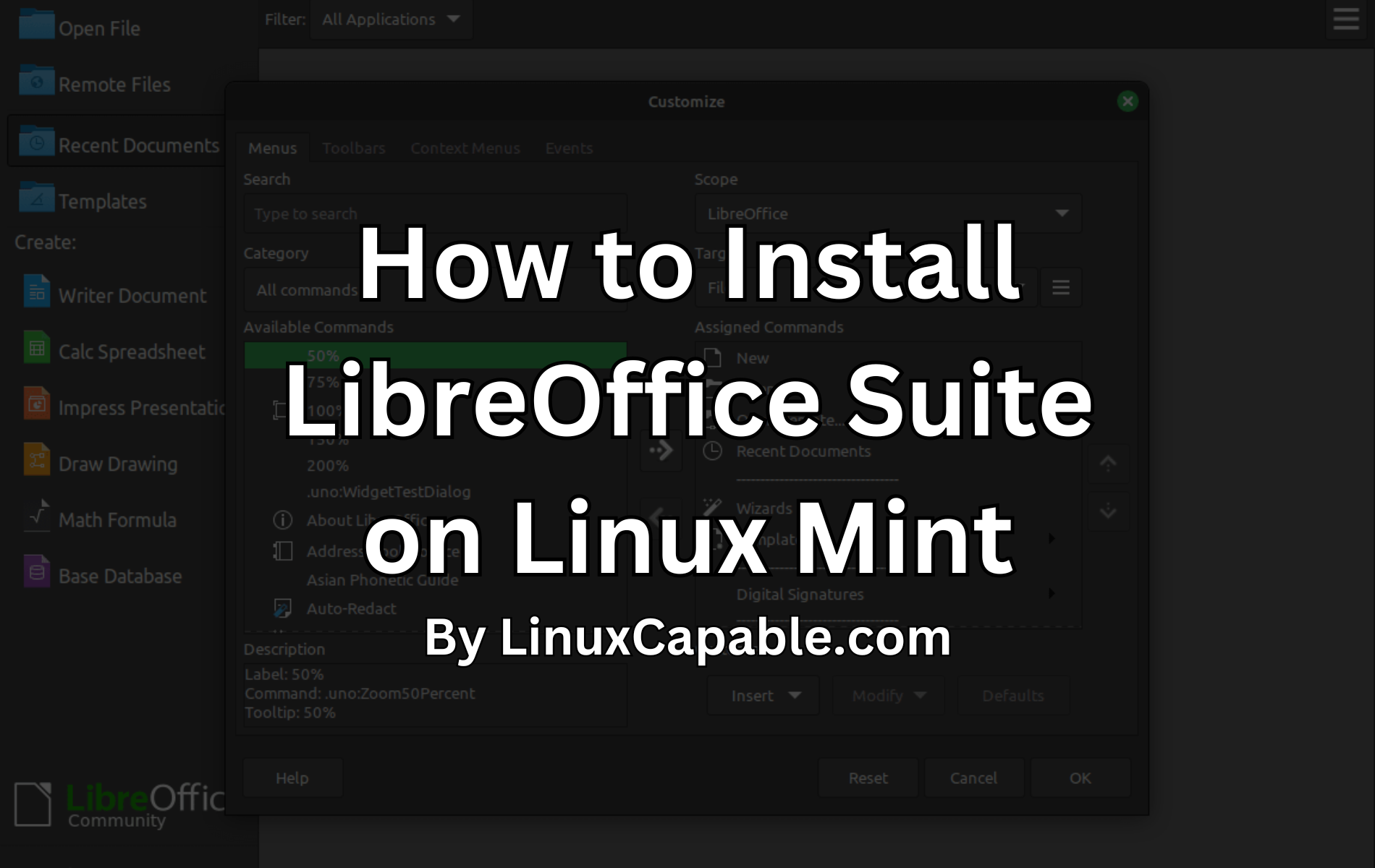 So installieren Sie LibreOffice unter Linux Mint 22, 21 oder 20