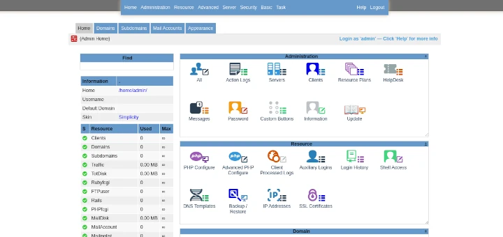 So richten Sie das Kloxo Web Hosting Control Panel unter Linux ein