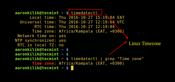 So überprüfen Sie TimeZone unter Linux