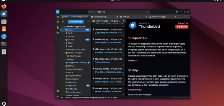 So installieren Sie Thunderbird 135 unter einem Linux