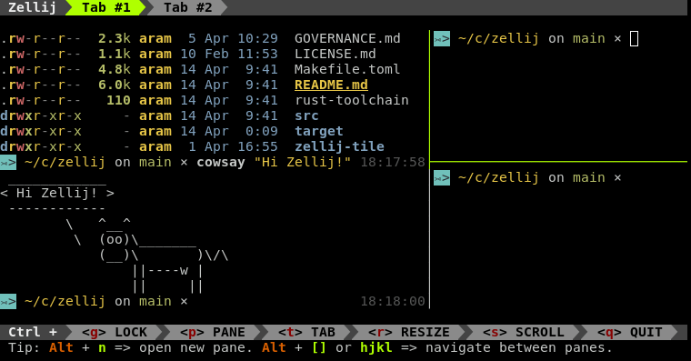 Zellij: Ein moderner Terminal 